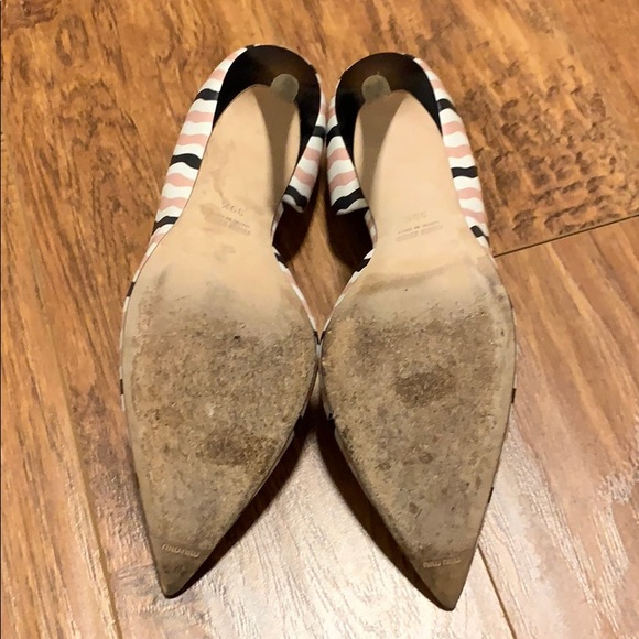 Miu Miu d'orsay pump - Pink | White | Black Stripe - Picture 5 of 8